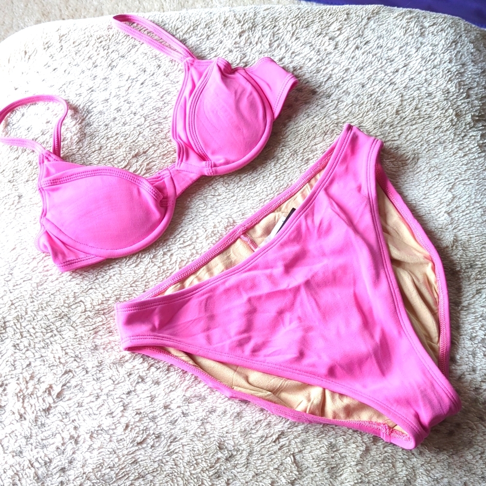 La Blanca Pink Two-Piece Bikini Set